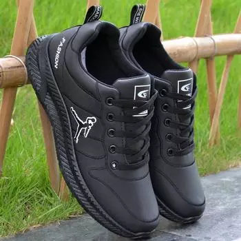 Мужская водонепроницаемая нескользящая кожаная рабочая обувь для шеф-повара 1130, size 42