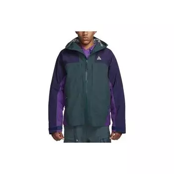 Мужская водонепроницаемая повседневная куртка с капюшоном Nike ACG Storm-FIT ADV GORE-TEX Misery Ridge с вышивкой в стиле пэчворк, верхняя одежда космически-фиолетового цвета DQ5771-328 XL