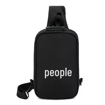 Мужская водоотталкивающая сумка через плечо с защитой от кражи светло-серый