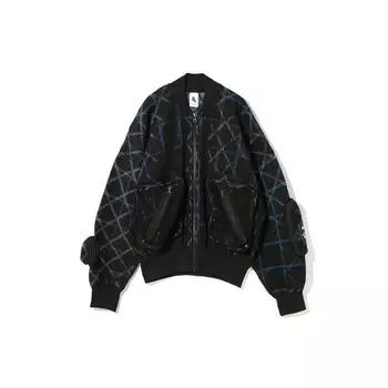 Мужская вязаная куртка с воротником-стойкой Nike MA-1, черная CZ4705-010 S