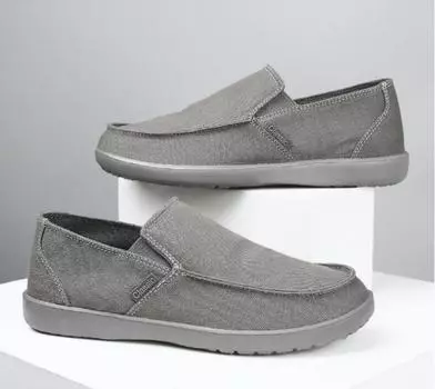 Мужская вулканизированная обувь 2024 года, осень, новые мужские туфли, дышащие парусиновые туфли для ходьбы, дышащие мокасины, кроссовки для мужчин 39 синий