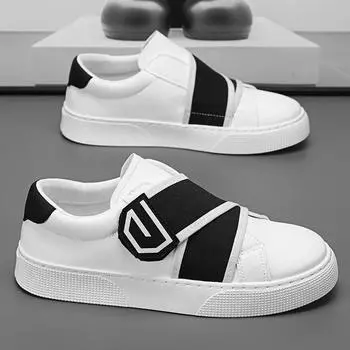 Мужская вулканизированная обувь, уличные мужские кроссовки, новые спортивные кроссовки на платформе для мужчин, модная универсальная белая обувь на все времена года 39 чёрный