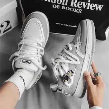 Мужская вулканизированная обувь в уличном стиле, новые повседневные прогулочные кроссовки для мужчин, спортивные баскетбольные кроссовки на платформе в британском стиле, женские 36 чёрный