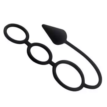 Мужская задержка времени, три кольца, пенис, замок для пениса, анальная пробка, массажер простаты, секс-игрушки
