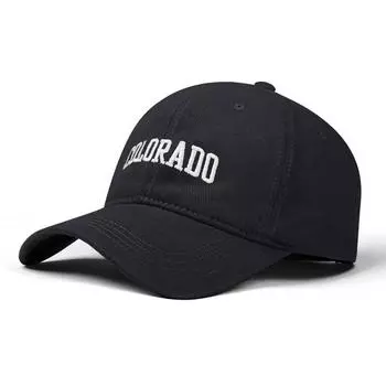 Мужская/женская бейсболка с глубоким верхом и большой окружностью головы, солнцезащитная, универсальная, с вышитым широким изогнутым карнизом и утиным язычком one size