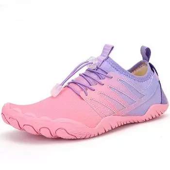 Мужская/женская многофункциональная уличная обувь для бега, пляжная обувь, велосипедная обувь большого размера, кроссовки для фитнеса и йоги 36 чёрный