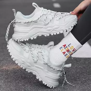 Мужская/женская модная новая обувь для пар, студенческая повседневная обувь для папы, удобная спортивная обувь 35-45 35 белый