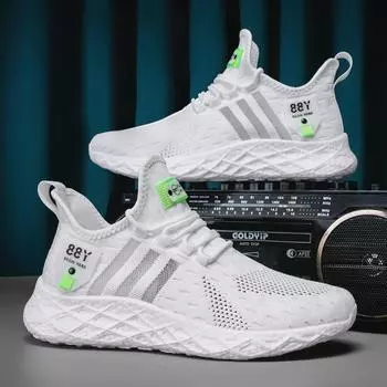 Мужская/женская обувь больших размеров 36–45, тканая дышащая спортивная обувь, уличная повседневная обувь 36 чёрный