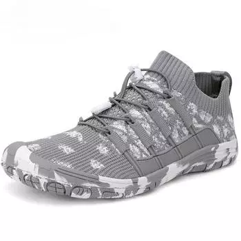 Мужская/женская обувь для плавания с летающим плетением, обувь для фитнеса, обувь для плавания, спортивная пляжная обувь с защитой от порезов-амфибий 36 чёрный