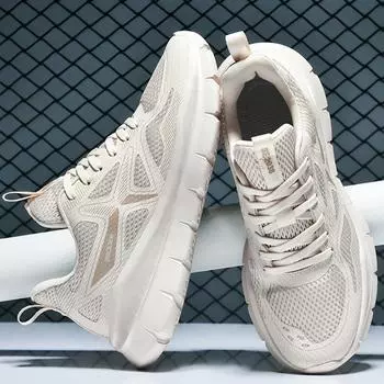 Мужская/женская обувь Flying Mesh дышащая ультралегкая фитнес-кроссовки для бега на открытом воздухе 36 белый