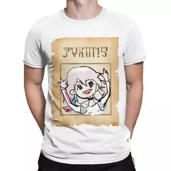 Мужская женская рубашка Honkai Star Rail Wanted, винтажная одежда из чистого хлопка, футболки, верхняя одежда, летняя одежда S серый