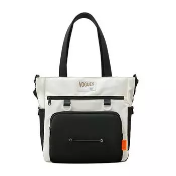 Мужская женская сумка через плечо с цветными блоками, студенческая сумка для занятий, женская сумка кроссбоди большой вместимости чёрный