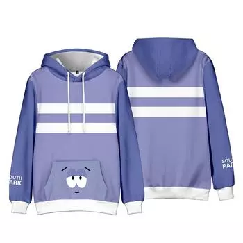 Мужская женская толстовка с капюшоном South Park, уличная одежда в стиле аниме, Harajuku, повседневный пуловер с капюшоном с принтом, толстовки XS