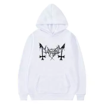 Мужская женская толстовка с капюшоном, винтажная толстовка с капюшоном The True Mayhem, топы, толстовки в стиле панк Y2K, зимний топ для бега XS синий