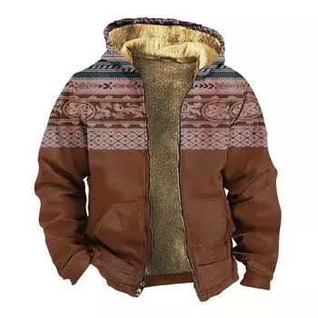 Мужская зимняя флисовая толстовка с капюшоном на молнии с накладным карманом, повседневная куртка S светло-зеленый