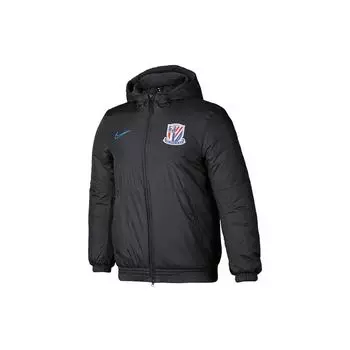 Мужская зимняя хлопковая куртка с капюшоном Nike, черная CJ4987-060 XS