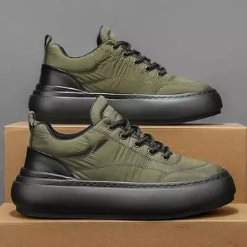 Мужская зимняя хлопковая обувь, нескользящая, удобная, износостойкая, рабочая, зимняя обувь, спортивная, повседневная обувь на толстой подошве 39 чёрный