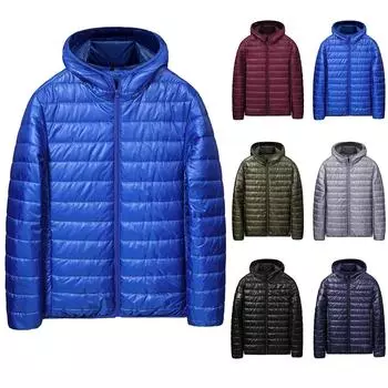 Мужская зимняя куртка большого размера с хлопковой подкладкой, с капюшоном, свободная легкая мужская куртка с хлопковой подкладкой, пальто XXXL