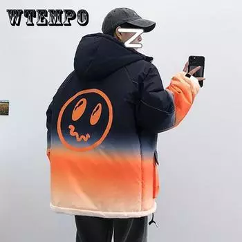 Мужская зимняя куртка-пуховик из утепленного хлопка, обычная верхняя одежда с капюшоном, повседневная куртка, теплые пуховики на молнии 5XL