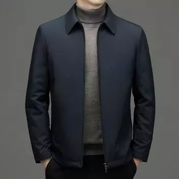 Мужская зимняя куртка-пуховик, новинка 90, белый утиный пух, для среднего возраста, деловая, повседневная, для полных, больших размеров M