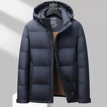 Мужская зимняя новая мужская упитанная куртка больших размеров со съемной шапкой, теплая куртка 10XL