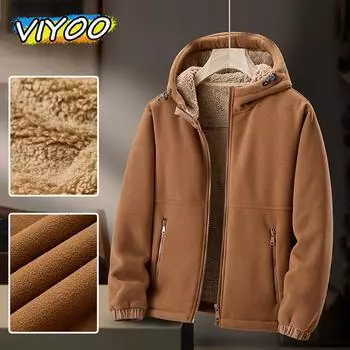 Мужская зимняя одежда большого размера, высокое качество, пуховик, бархатные толстовки с капюшоном, пальто, парки, куртка для мужчин на открытом воздухе 3XL