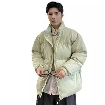 Мужская зимняя одежда с хлопковой подкладкой. Модная брендовая мужская одежда с капюшоном. Утепленная теплая модная повседневная куртка с хлопковой подкладкой. S