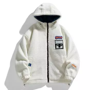 Мужская зимняя одежда с хлопковой подкладкой, плюшевая куртка из ягненка, мужская куртка, зимняя хлопковая одежда для мужчин M