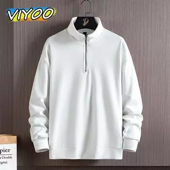 Мужская зимняя осенняя термобельё Одежда Футболки с длинным рукавом Топы Блузки для мужчин Свитера Пуловеры Толстовки Нижнее бельё для активного отдыха XL белый