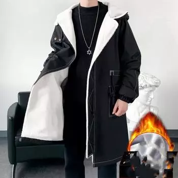 Мужская зимняя парка большого размера с капюшоном теплая куртка зимняя утепленная снежная ветрозащитная теплая куртка 3XL