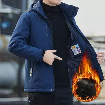 Мужская зимняя парка с флисовой подкладкой, шапка, съемная, толстая, теплая, с капюшоном, теплая шапка, пальто, мужской размер, плюшевая куртка, осенняя верхняя одежда XXXXXL