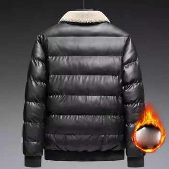 Мужская зимняя повседневная утепленная куртка, ветрозащитная дышащая теплая куртка, однотонные куртки на молнии с длинными рукавами, большие размеры для мужчин 2XL