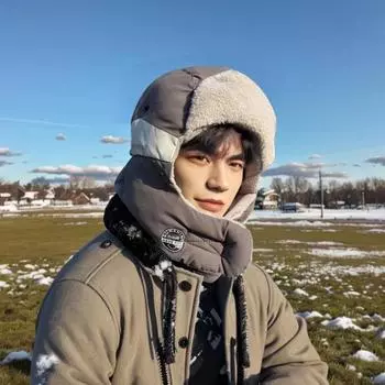 Мужская зимняя шапка с утолщенной флисовой подкладкой, защита ушей, головной убор Windoroof, сохраняющий тепло на открытом воздухе, катание на лыжах, коньках, сноуборде, шапка Lei Feng