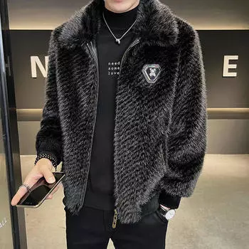 Мужская зимняя свободная теплая куртка, короткая повседневная куртка на молнии, утолщенная теплая куртка 5XL