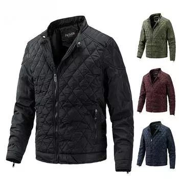 Мужская зимняя теплая ветровка в сетку, куртка, мужская осенняя повседневная верхняя одежда, тонкие толстые куртки, мужские парки, пальто M 50-58kg