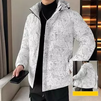 Мужская зимняя толстая камуфляжная теплая хлопковая куртка с капюшоном для людей среднего и пожилого возраста, повседневная хлопковая одежда для пар M чёрный