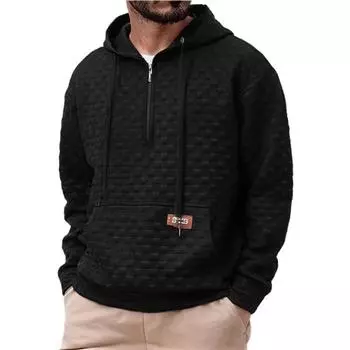 Мужская зимняя толстовка с капюшоном на молнии с короткими рукавами, большой размер, повседневная толстовка с капюшоном с длинными рукавами XS