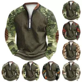 Мужская зимняя толстовка с пряжкой Мужская толстовка с принтом XXL