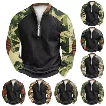 Мужская зимняя толстовка с пряжкой Мужская толстовка с принтом L