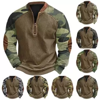 Мужская зимняя толстовка с пряжкой Мужская толстовка с принтом M зелёный