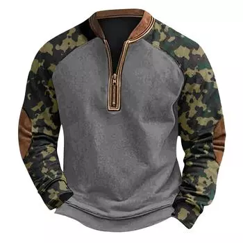 Мужская зимняя толстовка с пряжкой Мужская толстовка с принтом M