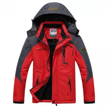 Мужская зимняя утолщенная парка с подкладкой, мужская ветровка, теплое хлопковое пальто-парка L чёрный