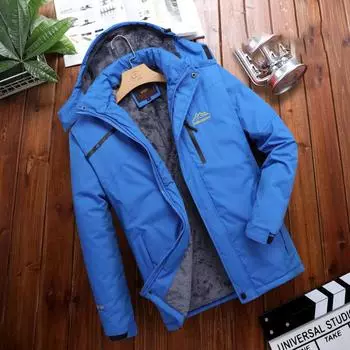 Мужская зимняя ветрозащитная куртка больших размеров, свободная, теплая, с отворотами, повседневная, с коротким кардиганом на молнии, с капюшоном, спортивная куртка-пуховик 5XL