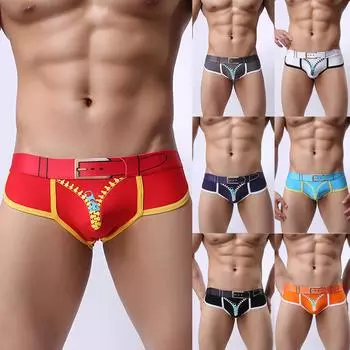 Мужские эластичные облегающие однотонные шорты с низкой талией, сексуальные мужские эластичные обтягивающие модные сексуальные шорты с забавным принтом, хлопковые трусы M