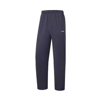 Мужские эластичные трикотажные брюки Li Ning Straight Leg Mid Rise Earth-Gray AKLT557-2 S