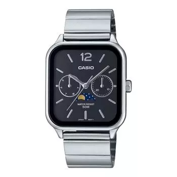 Мужские аналоговые часы Casio с браслетом MTP-M305D-1AVDF, серебристый,
