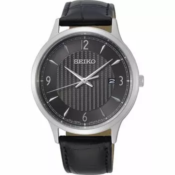 Мужские аналоговые кварцевые часы Seiko Neo Classic с кожаным браслетом SGEH85P1