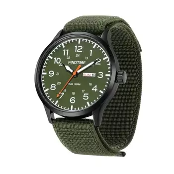 Мужские аналоговые наручные часы для экзаменов, водонепроницаемые, с указанием даты и дня недели, с нейлоновым ремешком, дышащие и гибкие, светящиеся, стильные, для поездок на работу в школу