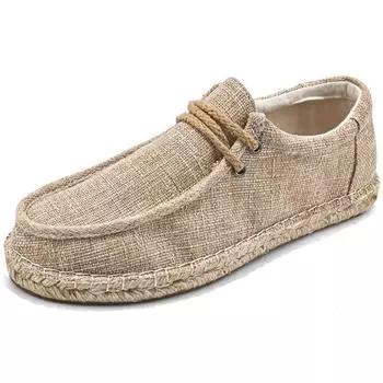 Мужские эспадрильи, мужская дышащая парусиновая повседневная обувь, мужские кроссовки для ходьбы, кроссовки для отцов, мужская обувь на плоской подошве ручной работы 45