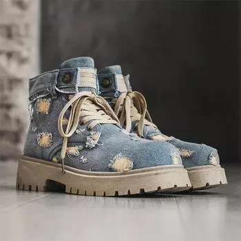 Мужские байкерские ботинки, модные ковбойские ботильоны, высококачественные повседневные ботинки для активного отдыха, классические износостойкие, основной толчок 39 чёрный